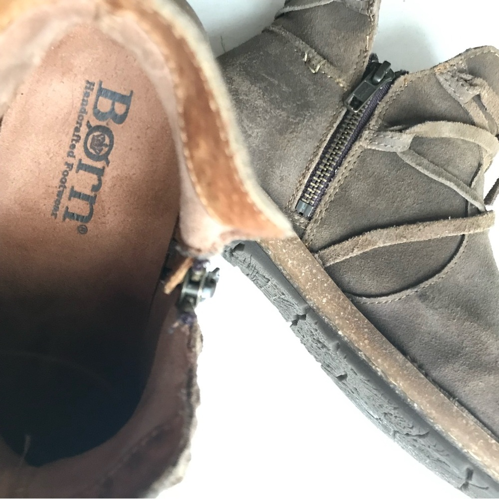 Born Boots Tarklin Ankle Boots Women's 10 Brown Suede Boho Gorpcore Outdoor - Picture 6 of 8